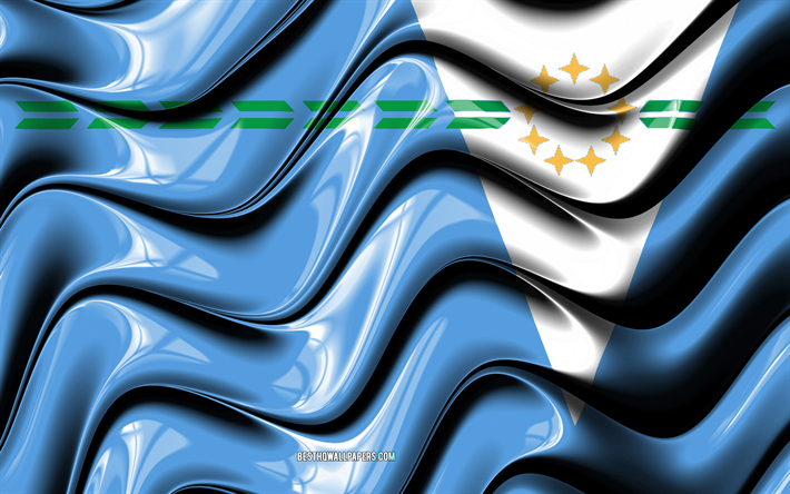 Formosa flagga, 4k, Provinser i Argentina, administrativa distrikt, Flagga Formosa, 3D-konst, Formosa, argentinska provinser, Formosa 3D-flagga, Argentina, Sydamerika