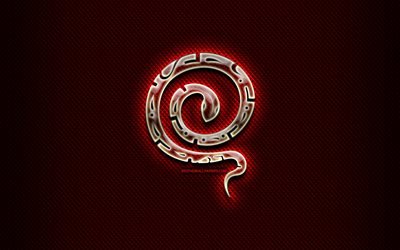 Serpent de verre signe, zodiaque chinois, rouge abstraite de fond, calendrier Chinois, œuvres d'art, Serpent, signe du zodiaque, des animaux, des signes, des Serpents, des Signes du Zodiaque Chinois, créatif, Serpent du zodiaque