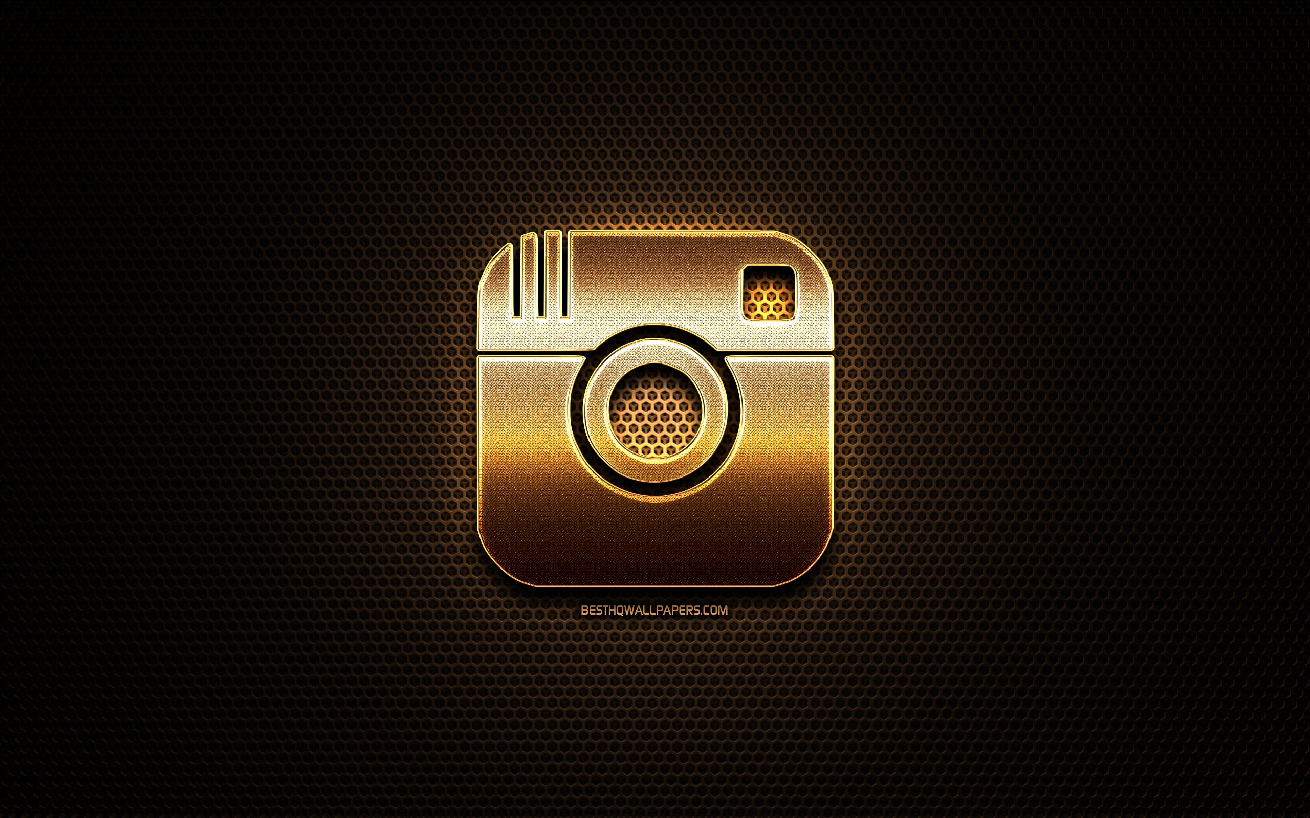 Descargar fondos de pantalla Instagram brillo logotipo, creativo, rejilla de  metal de fondo, Instagram logotipo, marcas, Instagram monitor con una  resolución 2560x1600. Imagenes de escritorio