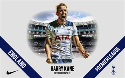 Harry Kane, O Tottenham Hotspur FC, Jogador de futebol ingl&#234;s, atacante, O Tottenham Hotspur Est&#225;dio, Premier League, Inglaterra, futebol, Tottenham, Kane