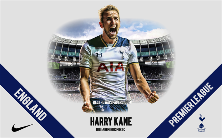 Harry Kane, el Tottenham Hotspur FC, English football player, striker, Tottenham Hotspur Stadium, de la Premier League, Inglaterra, el f&#250;tbol, el Tottenham, Kane