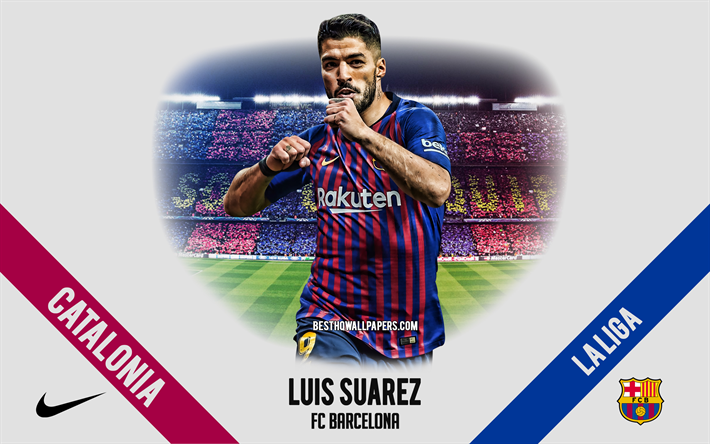 Luis Suarez, FC Barcelona, calciatore Uruguaiano, attaccante, al Camp Nou, La Liga, la Spagna, il calcio, la Catalogna, Barcellona