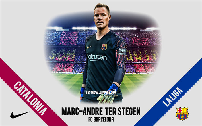 Marc-Andre ter Stegen, FC Barcelona, German footballer, goalkeeper, Camp Nou, La Liga, Spain, football, Catalonia, Barcelona