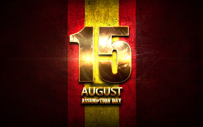 Spain, Assumption Day, August 15, golden signs, spanish national holidays, Spain Public Holidays, Assumption of Mary, Europe