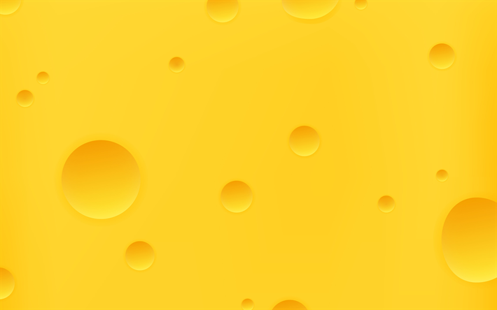 4k, ost konsistens, gul backgronds, mat texturer, skivor ost, kreativa, ost