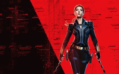 Natasha Romanoff, 4k, poster, Black Widow, 2020 movies, Scarlett Johansson