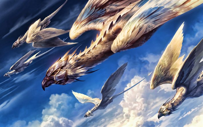Flying Cavalry, MOBA, warriors, League of Legends, 2020 games, Legends of Runeterra, artwork, Cavalry League of Legends
