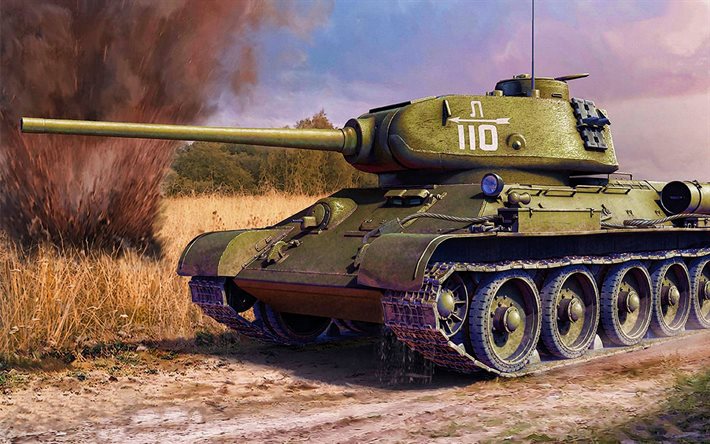 T-34, WoT, de combat, des chars, des jeux en ligne, World of Tanks, chars Sovi&#233;tiques