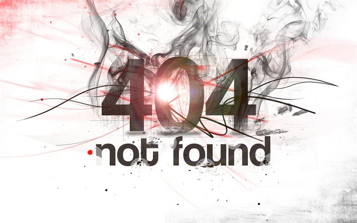 404 not found sign, abstract smoke, artwork, 404 not found, creative
