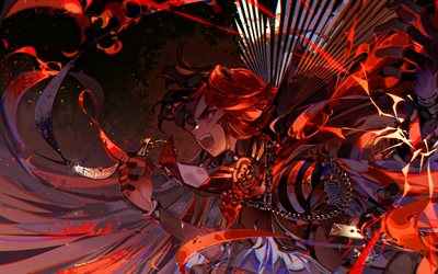 Oda Nobunaga, battle, Fate Grand Order, artwork, Fate Series, TYPE-MOON, Nobunaga Oda