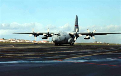 Lockheed C-130 Hercules, USAF, United States Air Force, United States Armed Forces, USA, american military transport plane