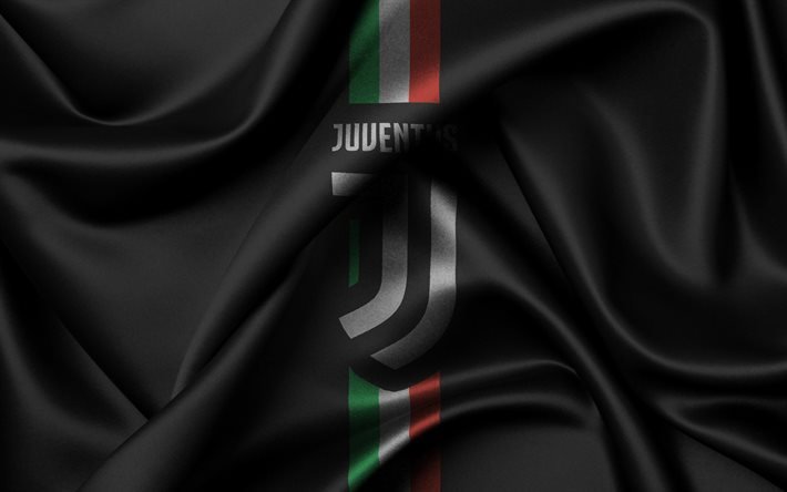 Juventus, 4k, uusi logo, Serie, Italia, jalkapallo, uusi Juventus tunnus, Torino