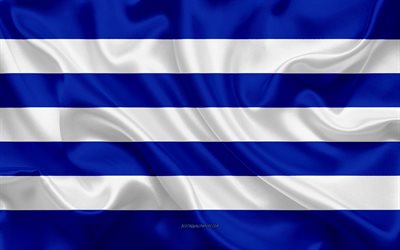 Flag of Cerro Largo Department, 4k, silk flag, department of Uruguay, silk texture, Cerro Largo flag, Uruguay, Cerro Largo Department