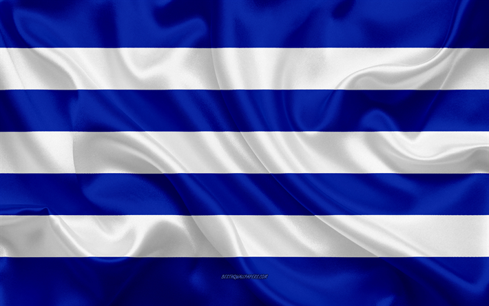 Flag of Cerro Largo Department, 4k, silk flag, department of Uruguay, silk texture, Cerro Largo flag, Uruguay, Cerro Largo Department