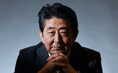 4k, Shinzo Abe, 2019, japanese politician, Japanese Prime Minister, portrait, Shinzo Abe photoshoot
