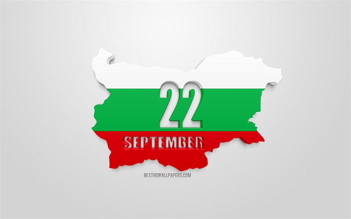 Bulgariska sj&#228;lvst&#228;ndighetsf&#246;rklaring, nationell helgdag i Bulgarien, 22 September, 3d-flagga i Bulgarien, Nationaldagen, Bulgarien, Independence Day