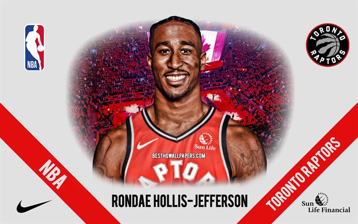 Rondae Hollis-Jefferson, Toronto Raptors, Giocatore di Basket Americano, NBA, ritratto, stati UNITI, basket, Scotiabank Arena, Toronto Raptors logo