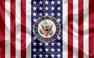 siegel der kongress der vereinigten staaten, american flag, vereinigte staaten, kongress-logo, congress, emblem des united states congress