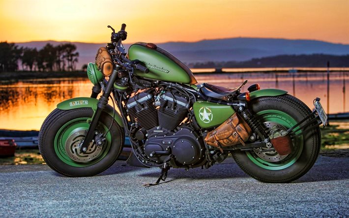 Harley-Davidson Sportster Forty-Eight, tuning, 2020 bikes, american motorcycles, superbikes, Harley-Davidson