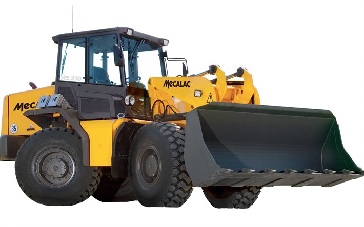 Mecalac AS 210e, Wheel loader, construction machinery, loader, heavy machinery, Mecalac