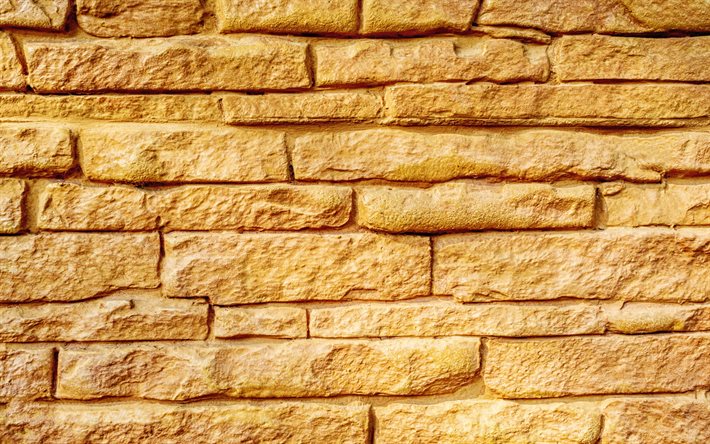 brun texture de brique, la brique de fond, brique jaune, texture, mur de Brique, brique arri&#232;re-plan