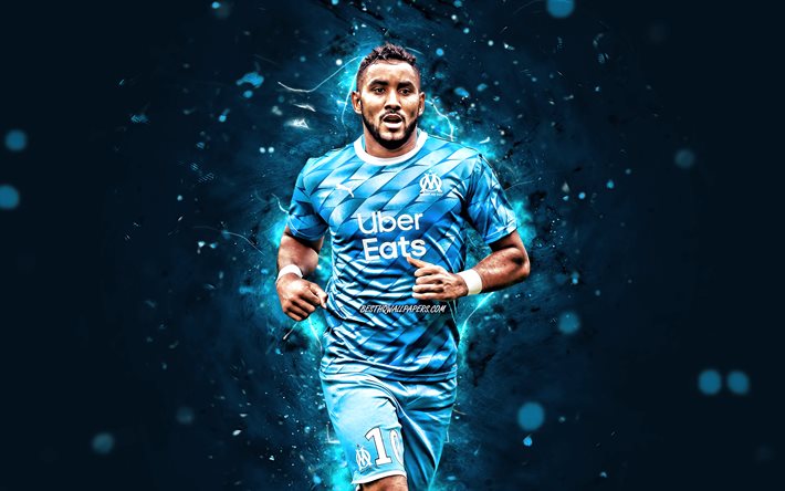 Dimitri Payet, 4k, 2020, Olympique Marseille FC, soccer, french footballers, Ligue 1, Florent Dimitri Payet, football, neon lights, Dimitri Payet 4K