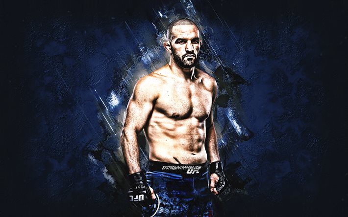 Jared Gordon, UFC, MMA, caccia americano, ritratto, pietra blu di sfondo, Ultimate Fighting Championship