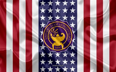 La universidad de Montevallo Emblema, Bandera Estadounidense, de la Universidad de Montevallo logotipo, Montevallo, Alabama, estados UNIDOS, Emblema de la Universidad de Montevallo