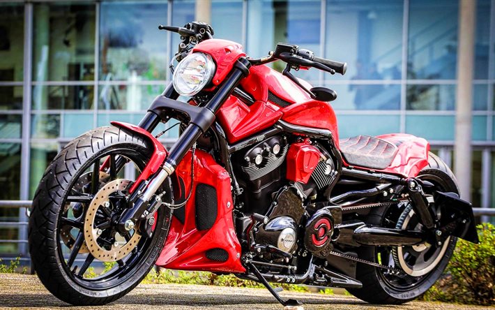 Harley-Davidson Night Rod, tuning, Red Devil, 2020 moto, superbike, moto americane, Harley-Davidson