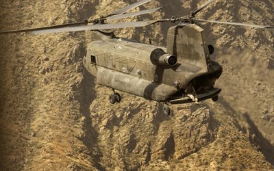 Boeing CH-47 Chinook, United States Army, heavy-lift helicopter, American military helicopter, military transport helicopter