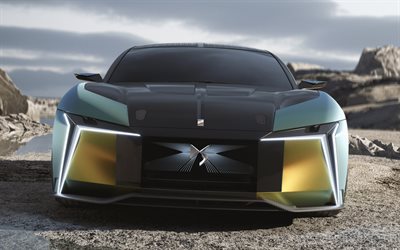 2022, DS E-Tense, front view, exterior, concepts, Electric coupe, electric cars, french cars, DS Automobiles