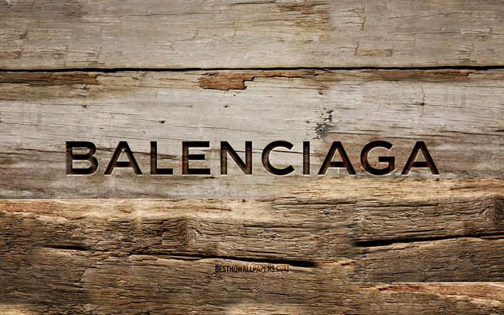 Aannemer aanval autobiografie Download wallpapers Balenciaga wooden logo, 4K, wooden backgrounds, brands,  Balenciaga logo, creative, wood carving, Balenciaga for desktop free.  Pictures for desktop free