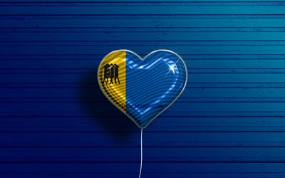 I Love Porto Velho, 4k, realistic balloons, blue wooden background, Day of Porto Velho, brazilian cities, flag of Porto Velho, Brazil, balloon with flag, cities of Brazil, Porto Velho flag, Porto Velho