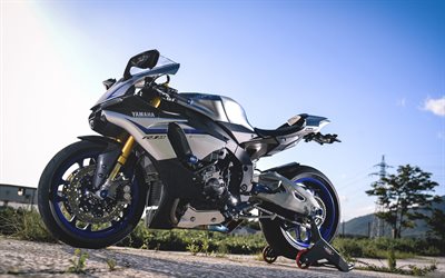 Yamaha YZF-R1M, 4k, superbikes, 2022 bikes, HDR, sportsbikes, japanese motorcycles, Yamaha