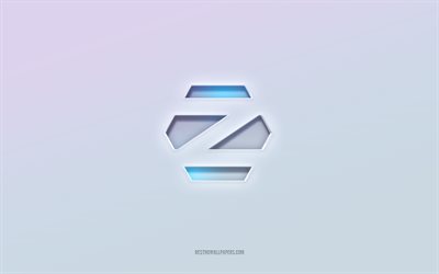 Zorin OS logo, cut out 3d text, white background, Zorin OS 3d logo, Zorin OS emblem, Zorin OS, embossed logo, Zorin OS 3d emblem