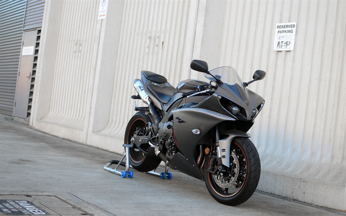Download wallpapers 2022, Yamaha YZF-R1, 4k, front view, exterior, black  matte YZF-R1, japanese sportbikes, Yamaha for desktop free. Pictures for  desktop free
