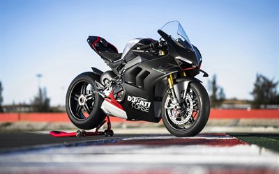 Ducati Panigale V4 SP2, 4k, raceway, 2022 bikes, superbikes, 2022 Ducati Panigale V4 SP2, italian motorcycles, Ducati