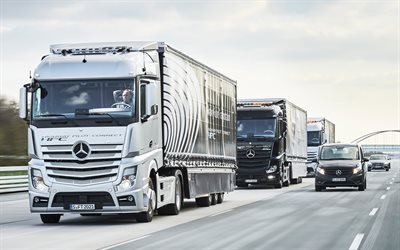 Mersedes-Benz Actros, 2016, euro 6, Tyska lastbilar, Mersedes V-klass, trucking, Mersedes