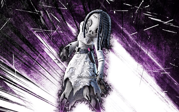 4k, Willow, grunge art, Fortnite Battle Royale, Fortnite characters, Willow Skin, violet abstract rays, Fortnite, Willow Fortnite