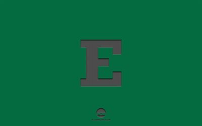 Eastern Michigan Eagles, green background, American football team, Eastern Michigan Eagles emblem, NCAA, Michigan, USA, American football, Eastern Michigan Eagles logo