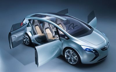 electric, opel, concept, flextreme