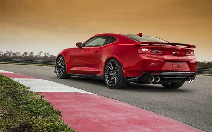 coche deportivo, chevrolet, camaro, 2017, zl1