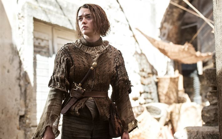 die britische schauspielerin, game of thrones, maisie williams, serie, arya stark