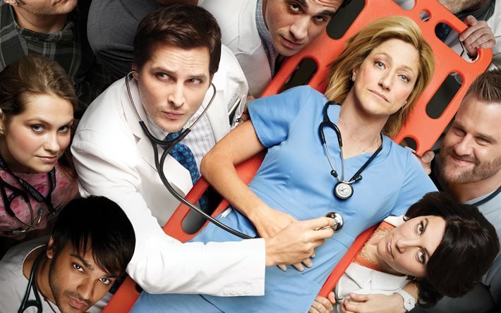 nurse jackie, mizah, drama, edie falco, dizi