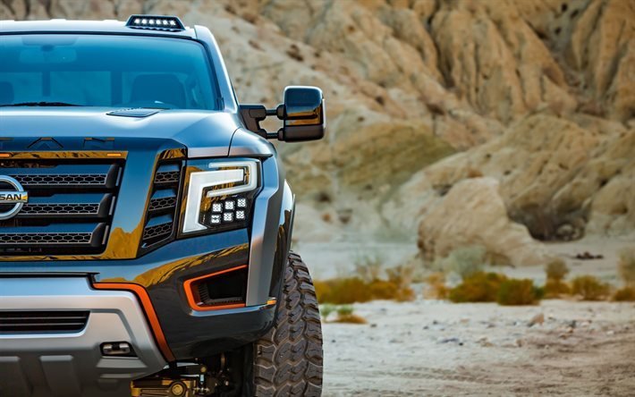 concept pickup, nissan, titan soldiers, titan warrior