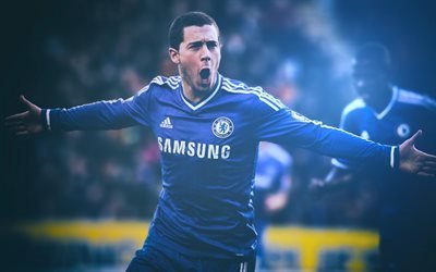 Eden Hazard, Fotboll, Premier League, Chelsea, fotboll stj&#228;rnor, Belgisk fotbollsspelare