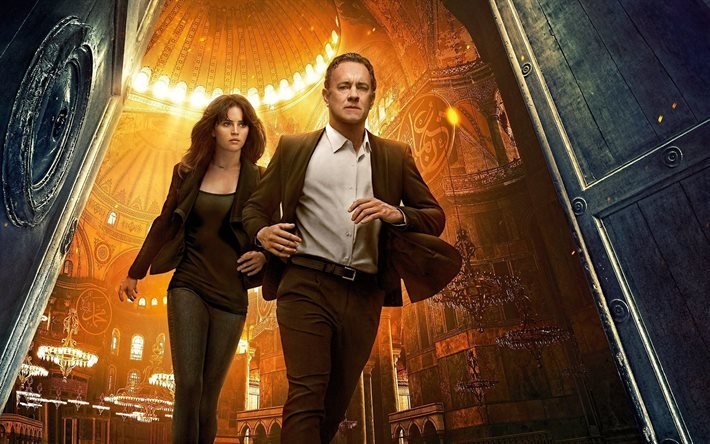 tom hanks, trilleri, inferno, 2016, felicity jones