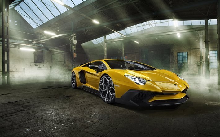 novitec torado, superveloce, 2016年, ランボルギーニアヴェン, lp750-4, チューニング, 黄色のランボルギーニ, 黄aventador