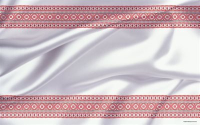 valkoinen silkki, ukrainan koristeet, ukraina, kansallisten koristeet, koristeena