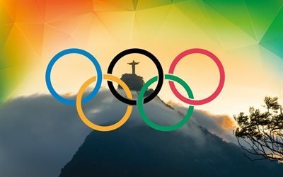 brasilien, rio 2016, die olympischen ringe, olympischen spiele 2016, christus-statue